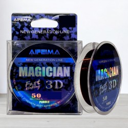 Волосінь Feima Magician 3D Purole, 50м, 0,20мм